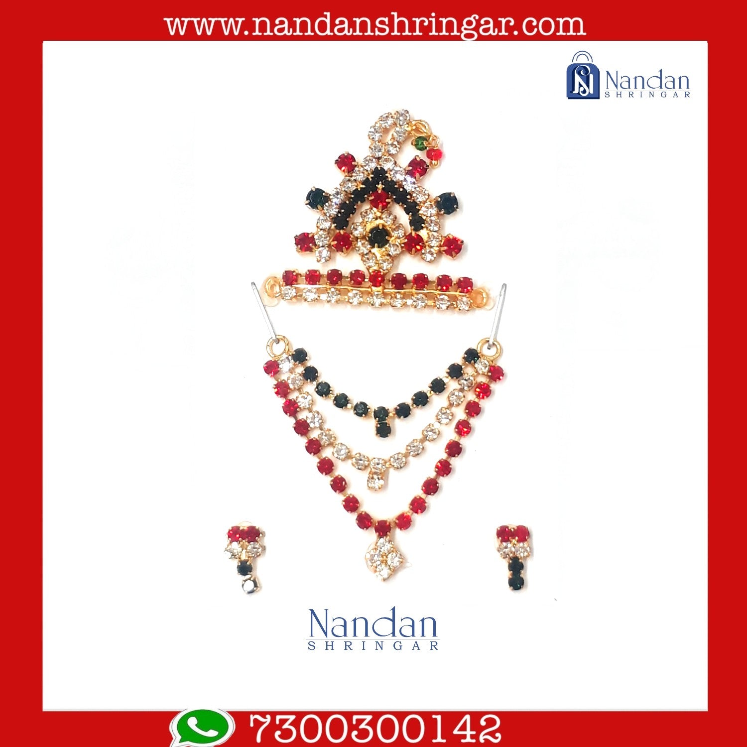 Shree Lalan Kit - 1000 by nandanshringars featuring vibrant colors and intricate designs in a beautifully arranged display.