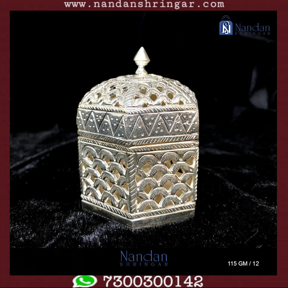 Fine silver carving of Banta Ji by Utsav Arts, showcasing intricate details and traditional craftsmanship.