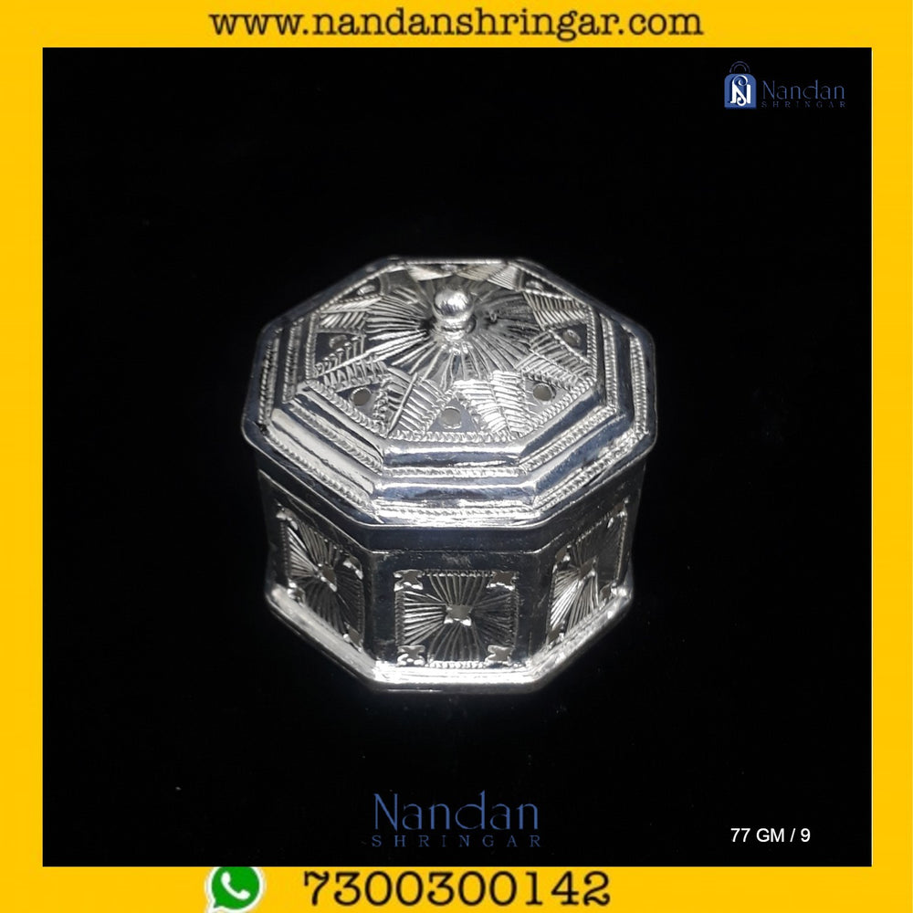 Fine silver Carving Banta Ji figurine by Utsav Arts, showcasing intricate detailing and traditional craftsmanship.