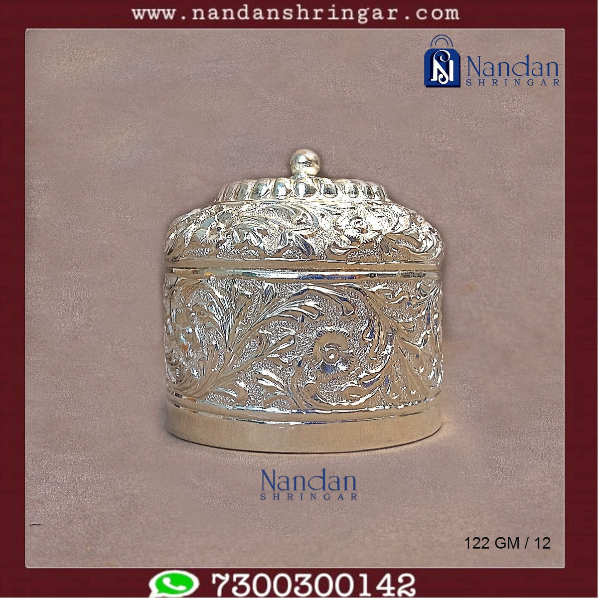 Fine silver Banta Ji sculpture by Utsav Arts, showcasing detailed craftsmanship and traditional design.