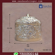 Utsav Arts Banta Ji Fine Silver sculpture, 122 GM, detailed silver craftsmanship with intricate design and border accents.