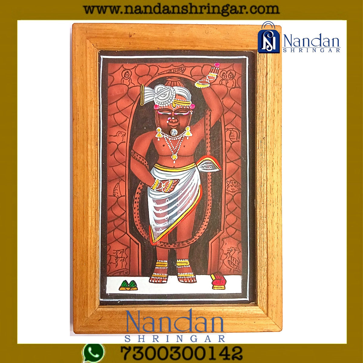Nandanshringars Chibuk jewelry piece with intricate design, displayed on a white background.