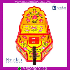 Wooden Naav - Hand Painted