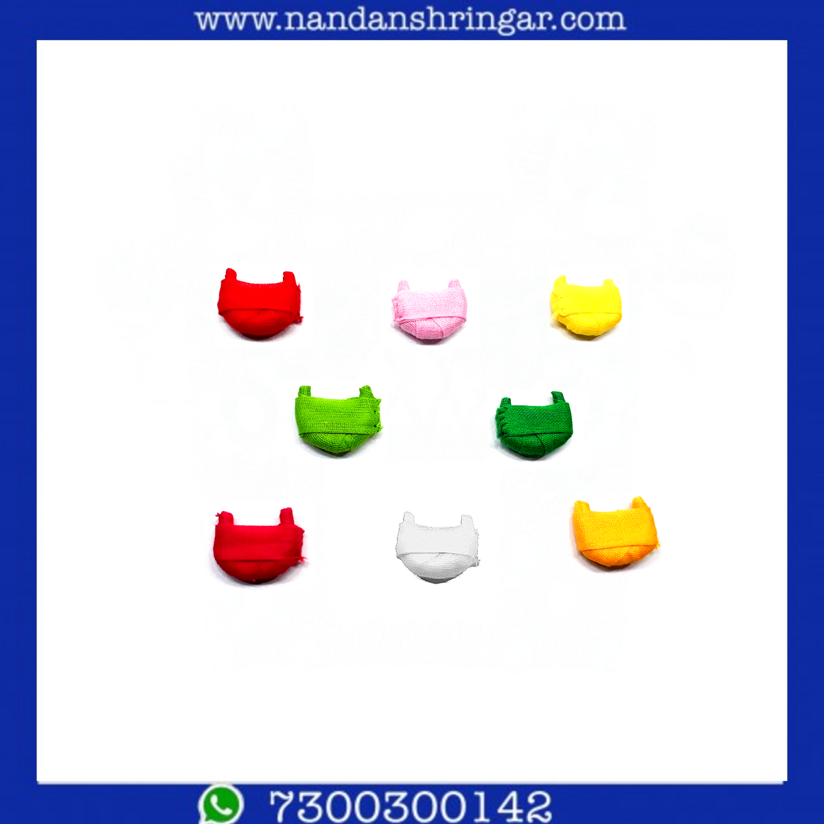 Chhajedar Malmal Paag - Various Colors (Pack of 10) - nandanshringar