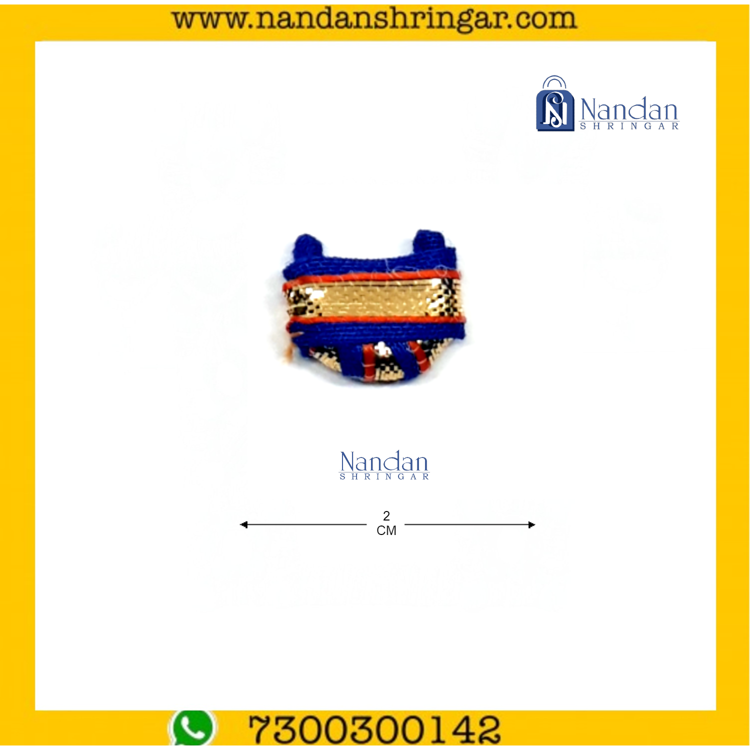 Chhajedar Zari Paag - Small - Various Colors (Pack of 10) - nandanshringar