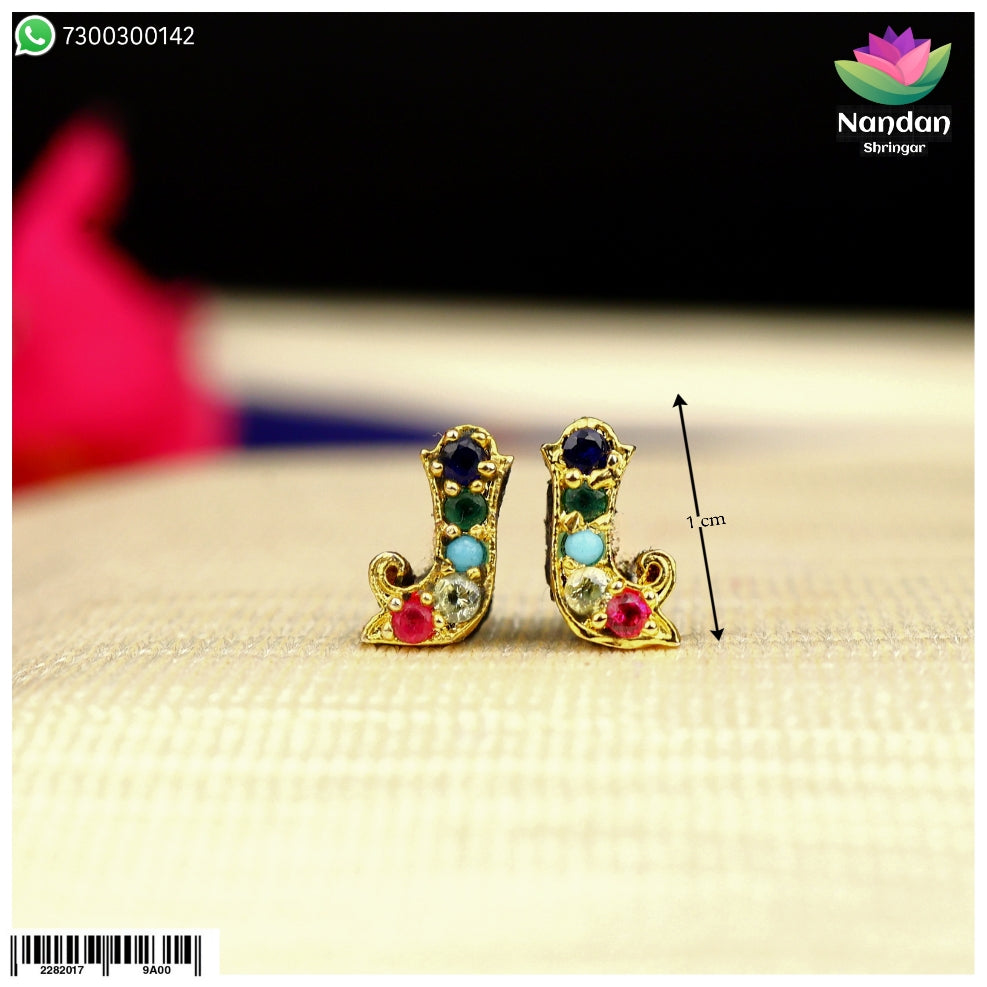 Diwali Special Navratan Makrakrit Kundal