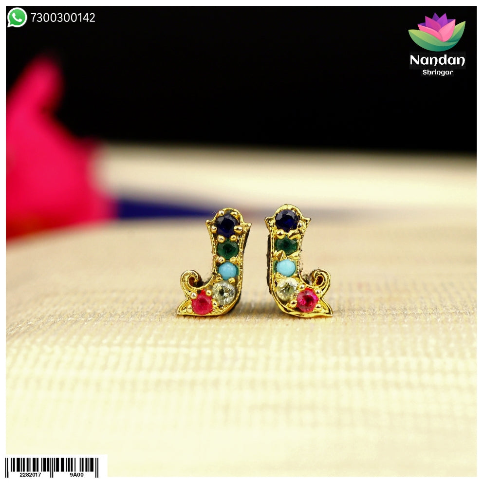 Diwali Special Navratan Makrakrit Kundal