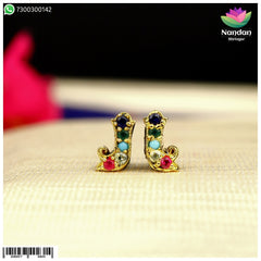 Diwali Special Navratan Makrakrit Kundal