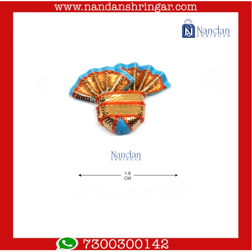 Dumala Zari Paag - Small - Various Colors (Pack of 10) - nandanshringar