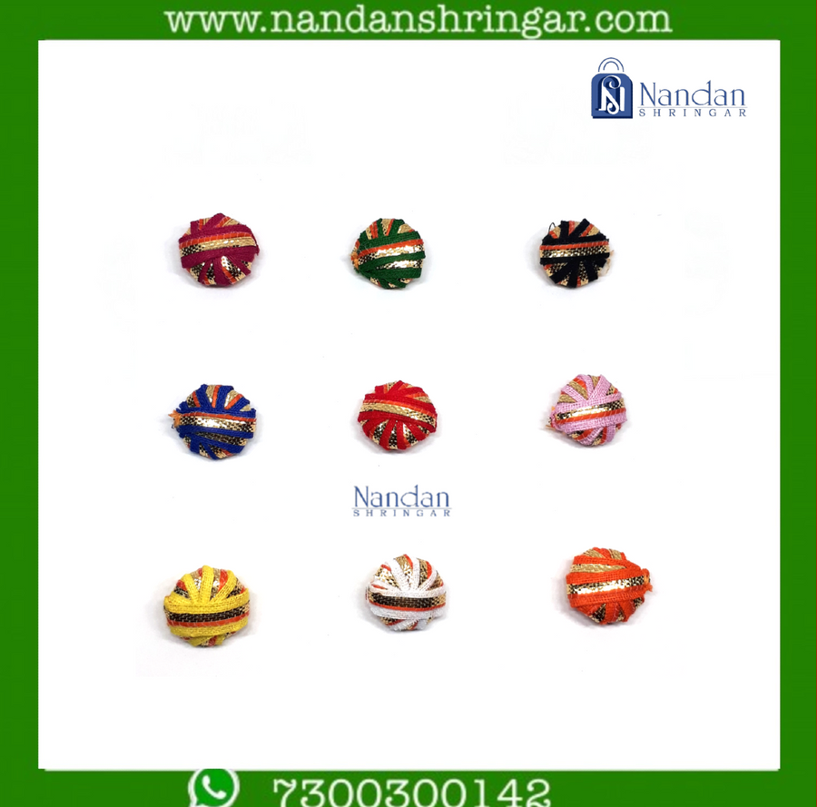 Gol Zari Paag - Various Colors (Pack of 10)