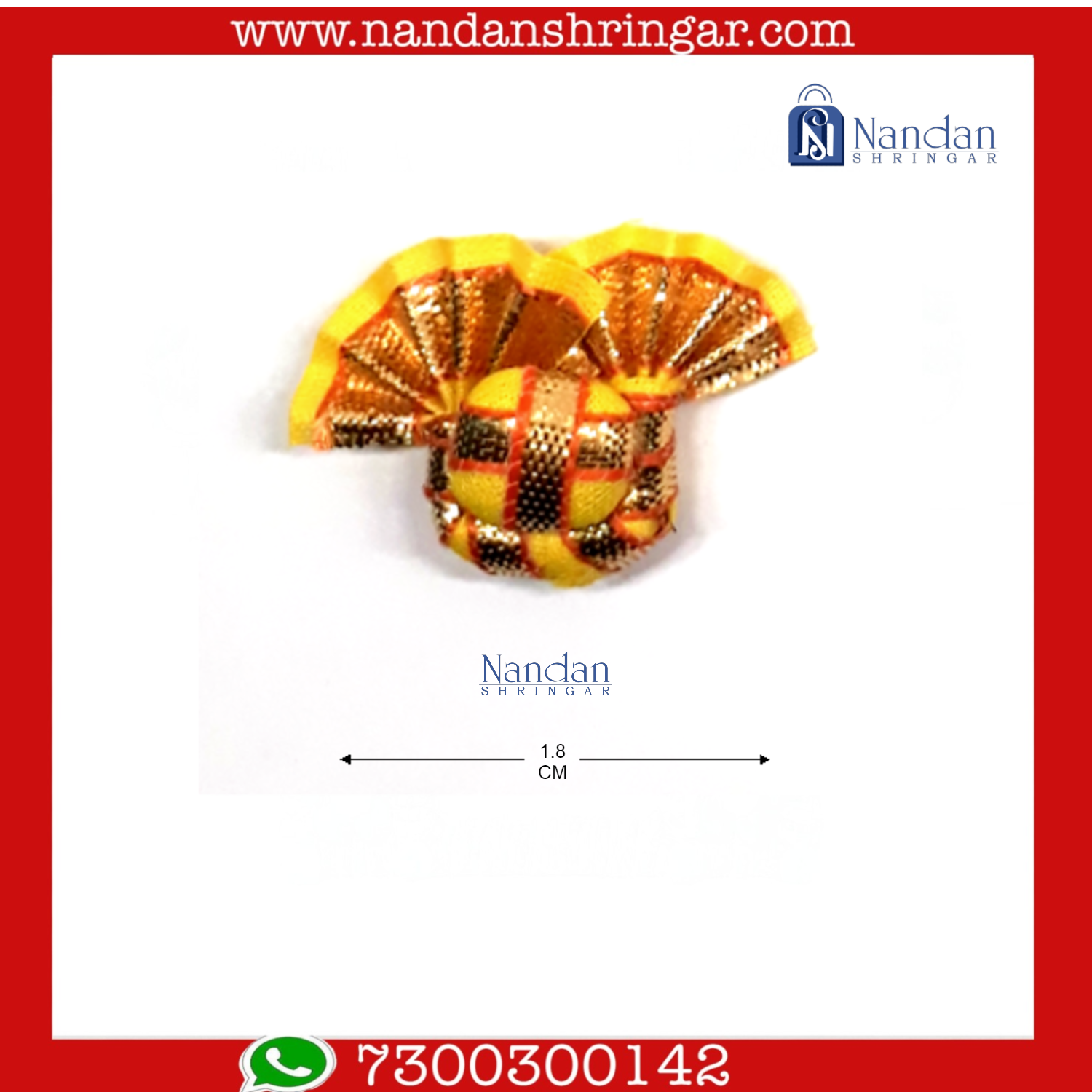 Kulhe Zari Paag - Chitra Ji - Medium - Various Colors (Pack of 10) - nandanshringar