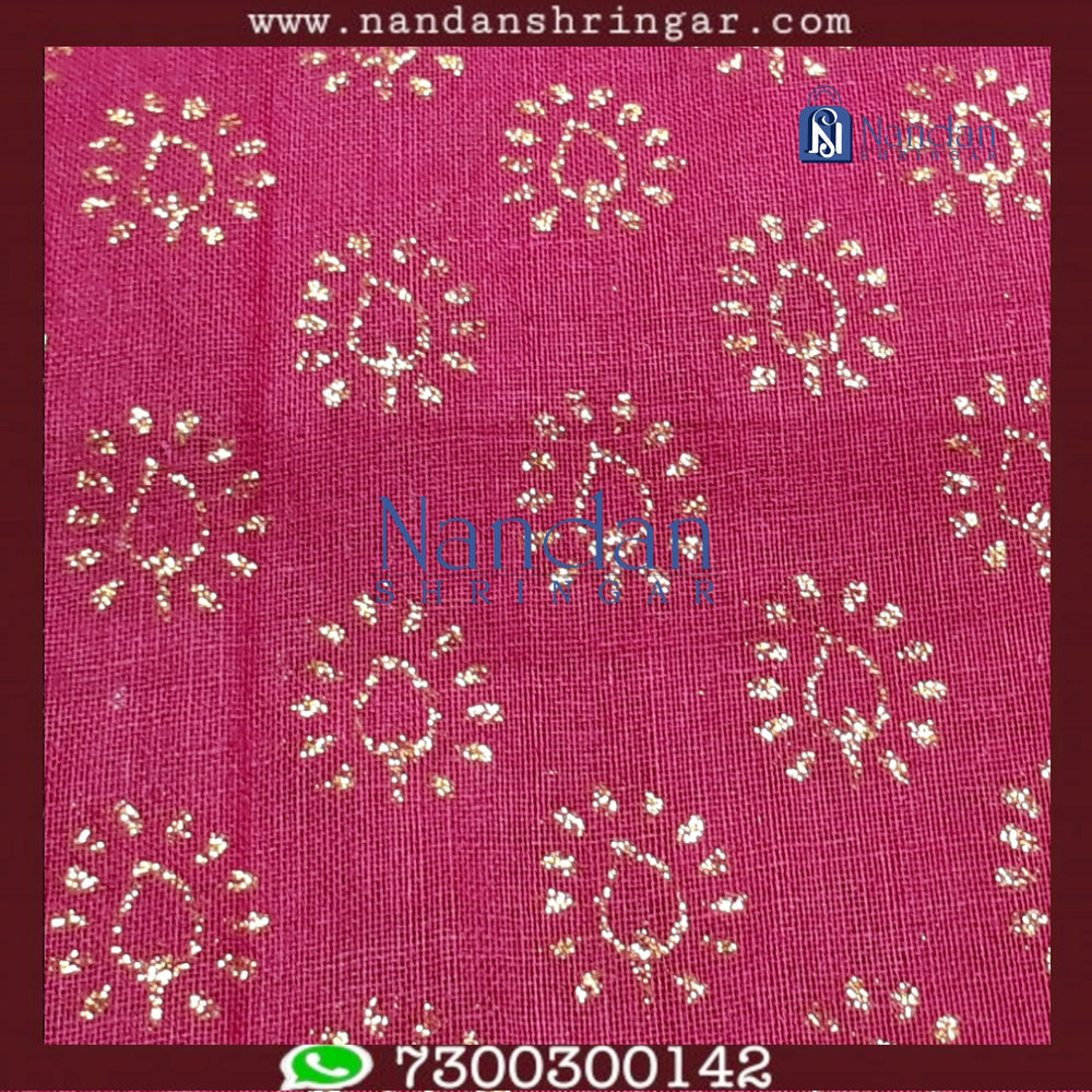 Navratri Special Vastra - Pink (Sosani) - nandanshringar