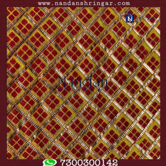 Choufuli Checks Zari Vastra - Red (Laal)