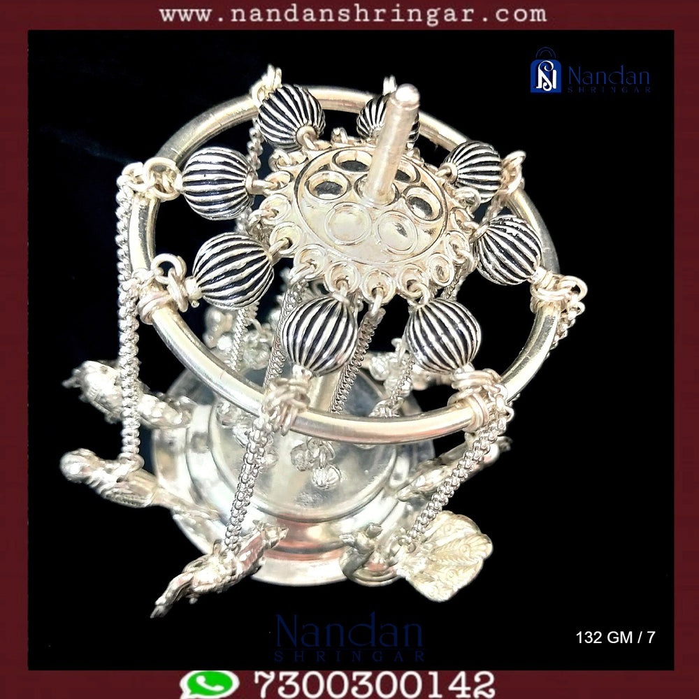 Fine silver Antique Chak Dol by Utsav Arts featuring intricate designs and traditional craftsmanship.
