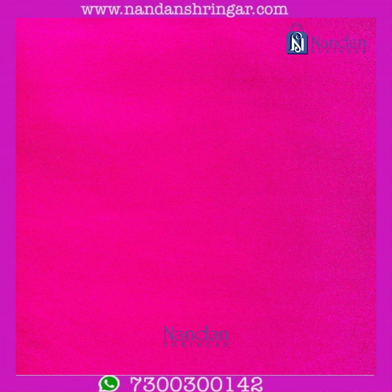 Pink satin vastra with intricate gold embroidery from Nandanshringars, displayed on a mannequin.