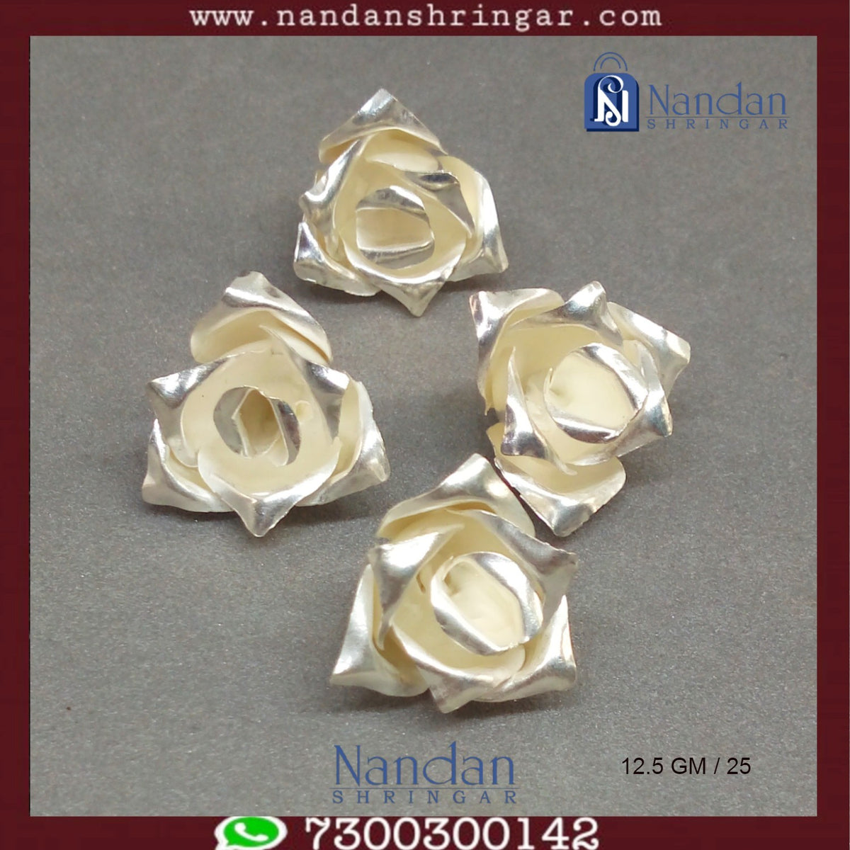 Roses - Fine Silver