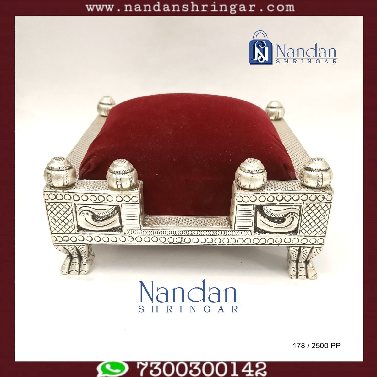 Chowki - Fine Silver