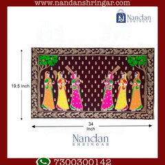 Special Embroidery Pichwai Velvet (Sakhi)