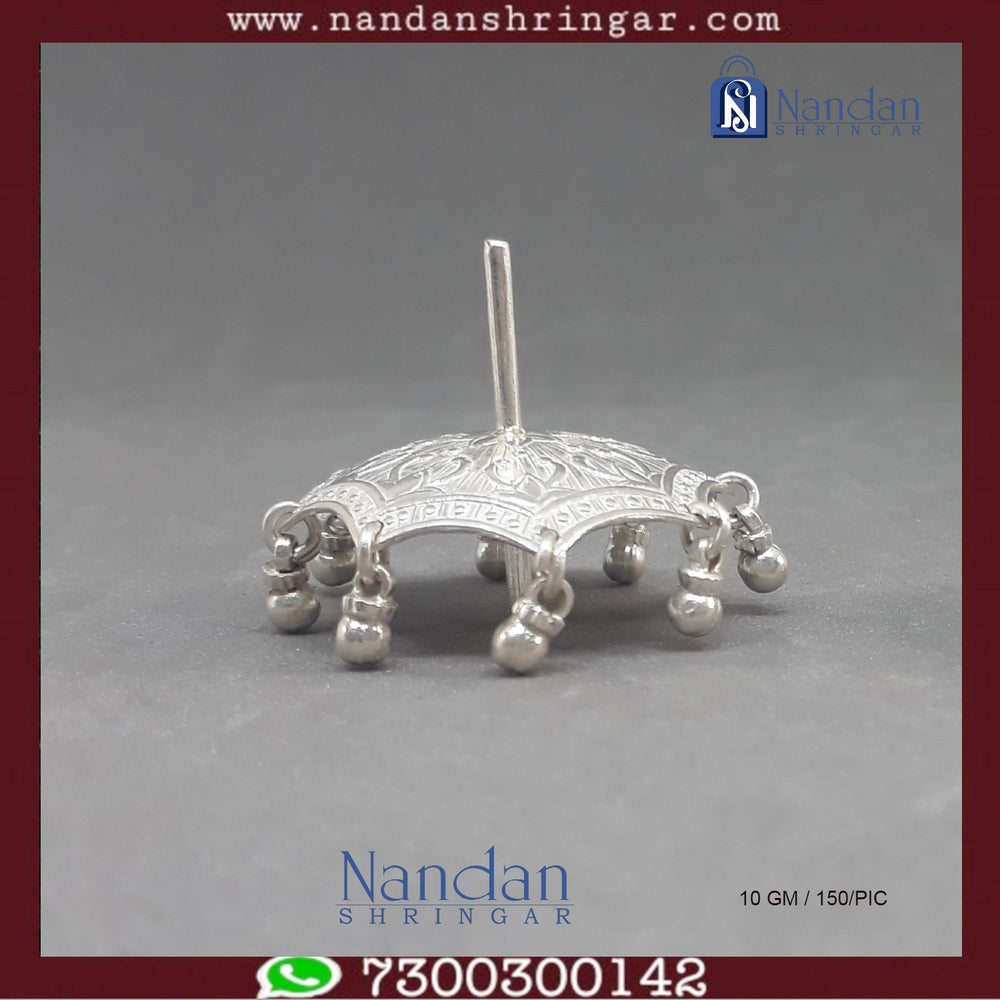 Fine silver Designer Chakri by Utsav Arts, showcasing intricate craftsmanship and elegant design details.
