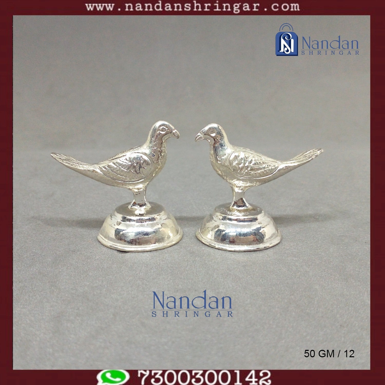 Bird Fine Silver - One Pair
