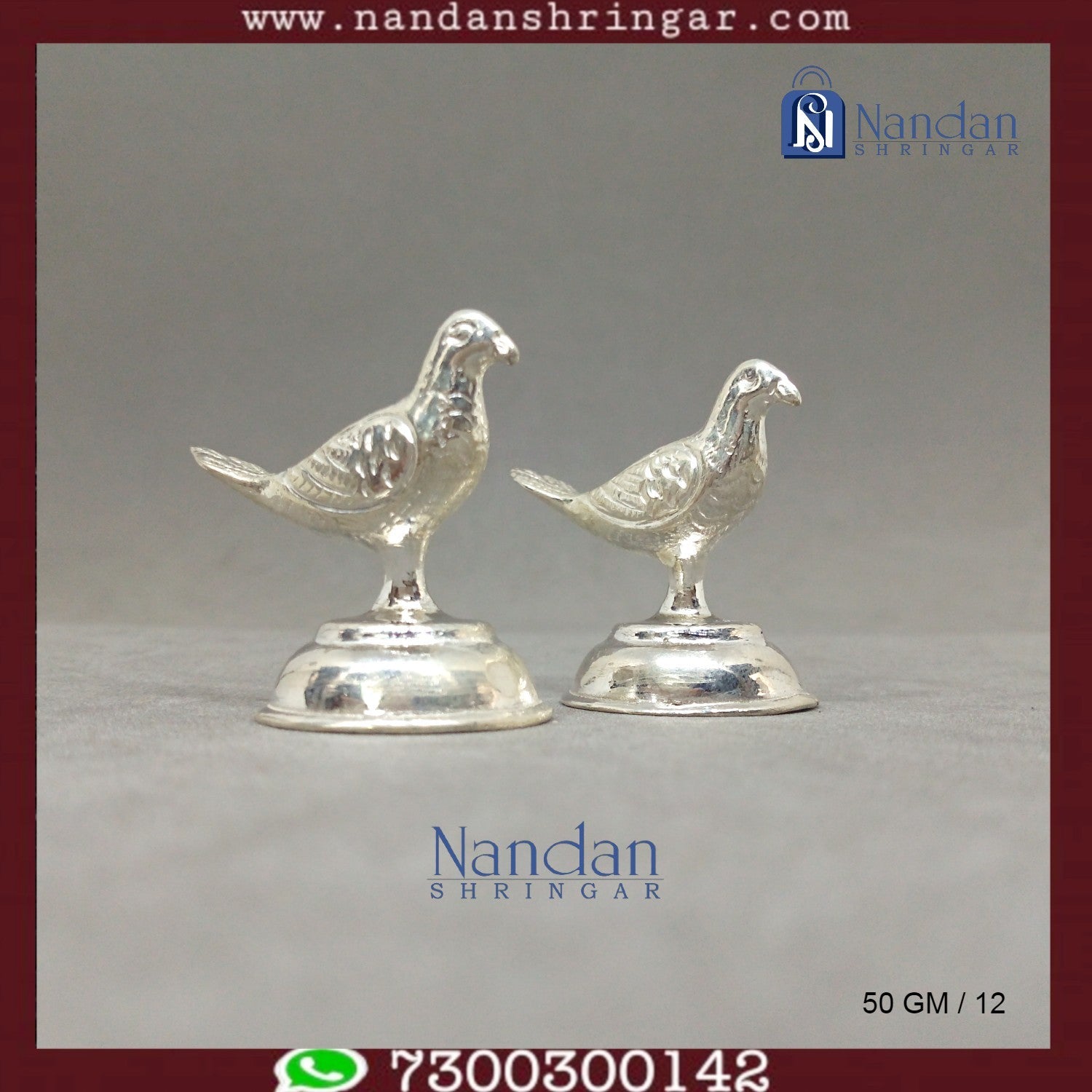 Bird Fine Silver - One Pair