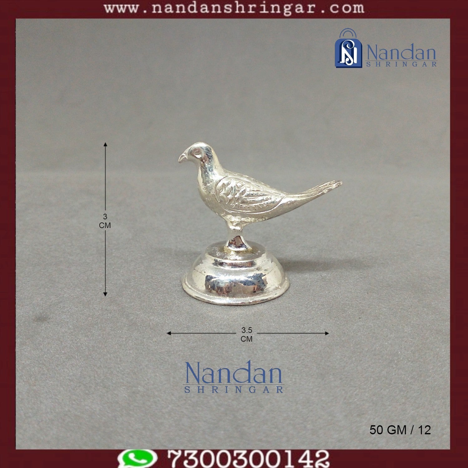 Bird Fine Silver - One Pair