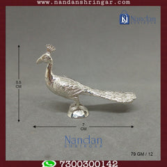 Peacock Fine Silver - One Pair