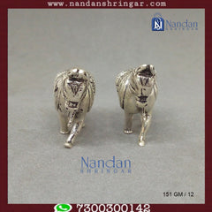 Horse Fine Silver - One Pair