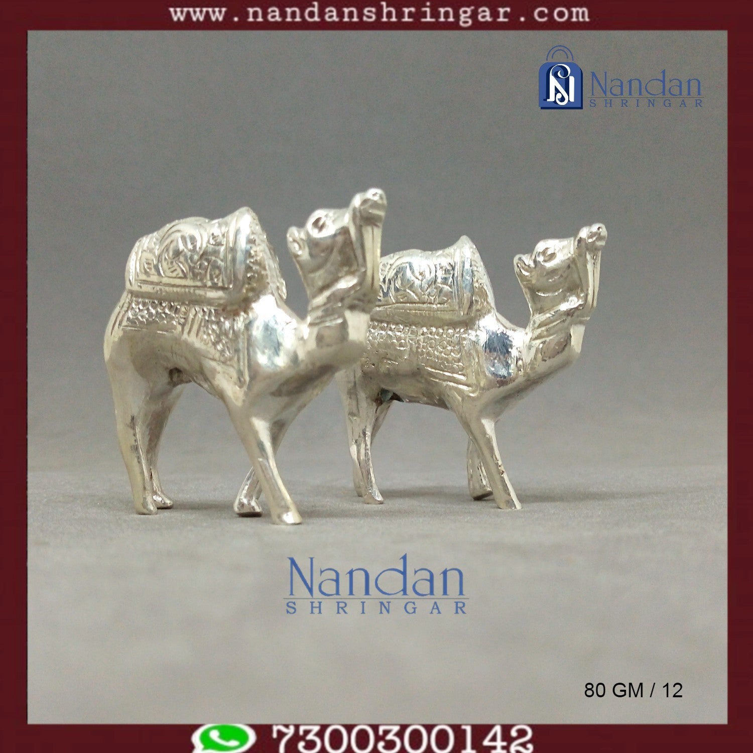 Camel Fine Silver - One Pair