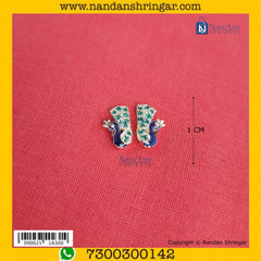 MayuraKrit Kundal - Silver (Panna)