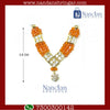 Kunjari Haar - Orange (Silver)