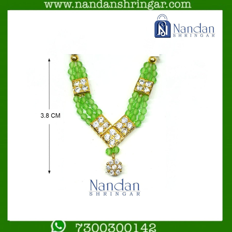 Kunjari Haar - Green (Silver)