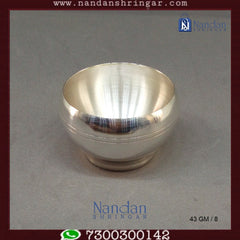 Fine silver Dabra by Utsav Arts, showcasing intricate craftsmanship and elegant design, perfect for traditional attire.