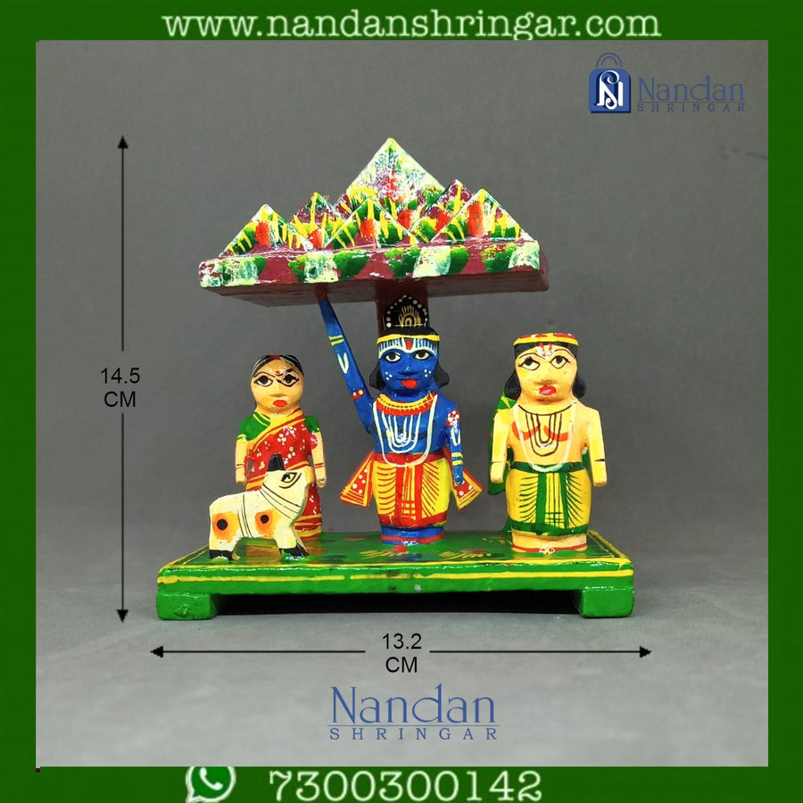 Govardhan Leela Jhanki (Hand Painted)