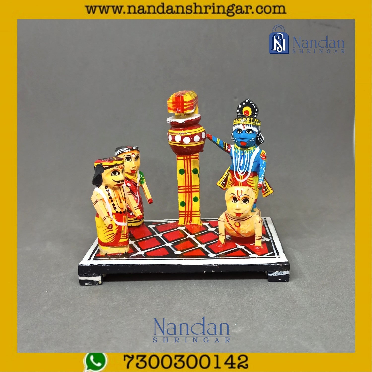 Makhan Chor Jhanki (Hand Painted)