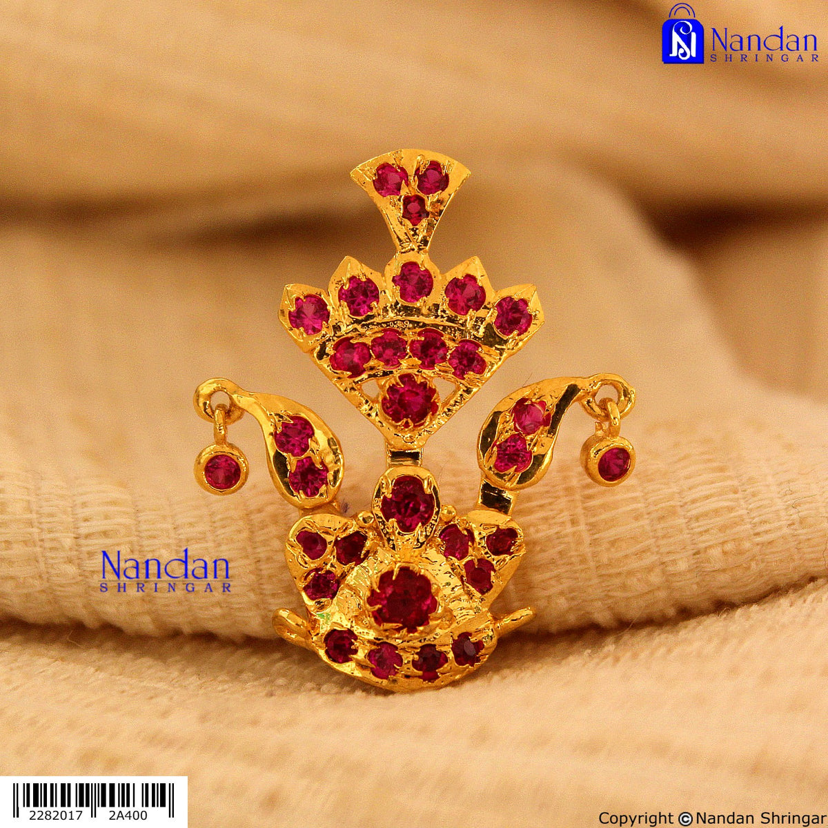 Tipara Folding Silver - Manek (4 In 1 Shringar)