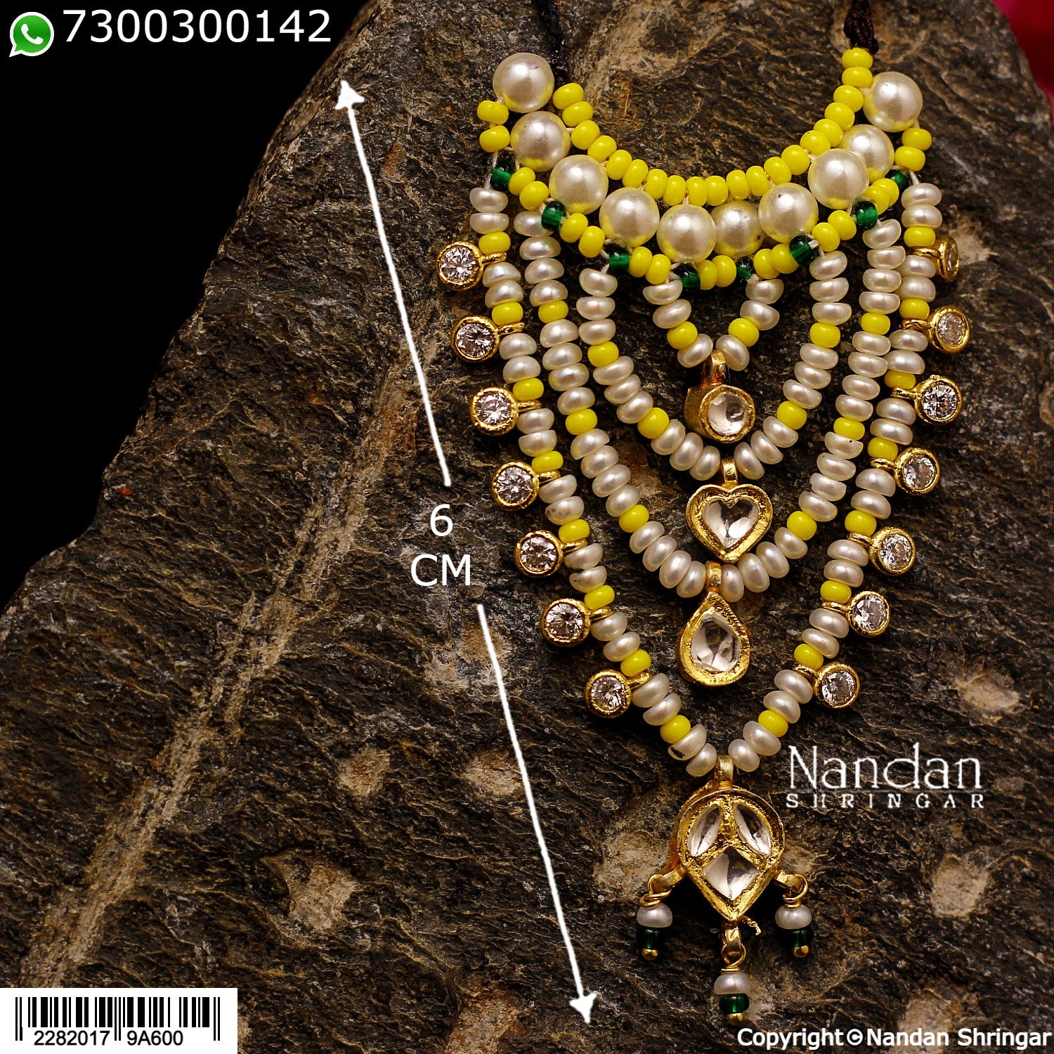 Jadaau Real Pearl Haar - (Silver)