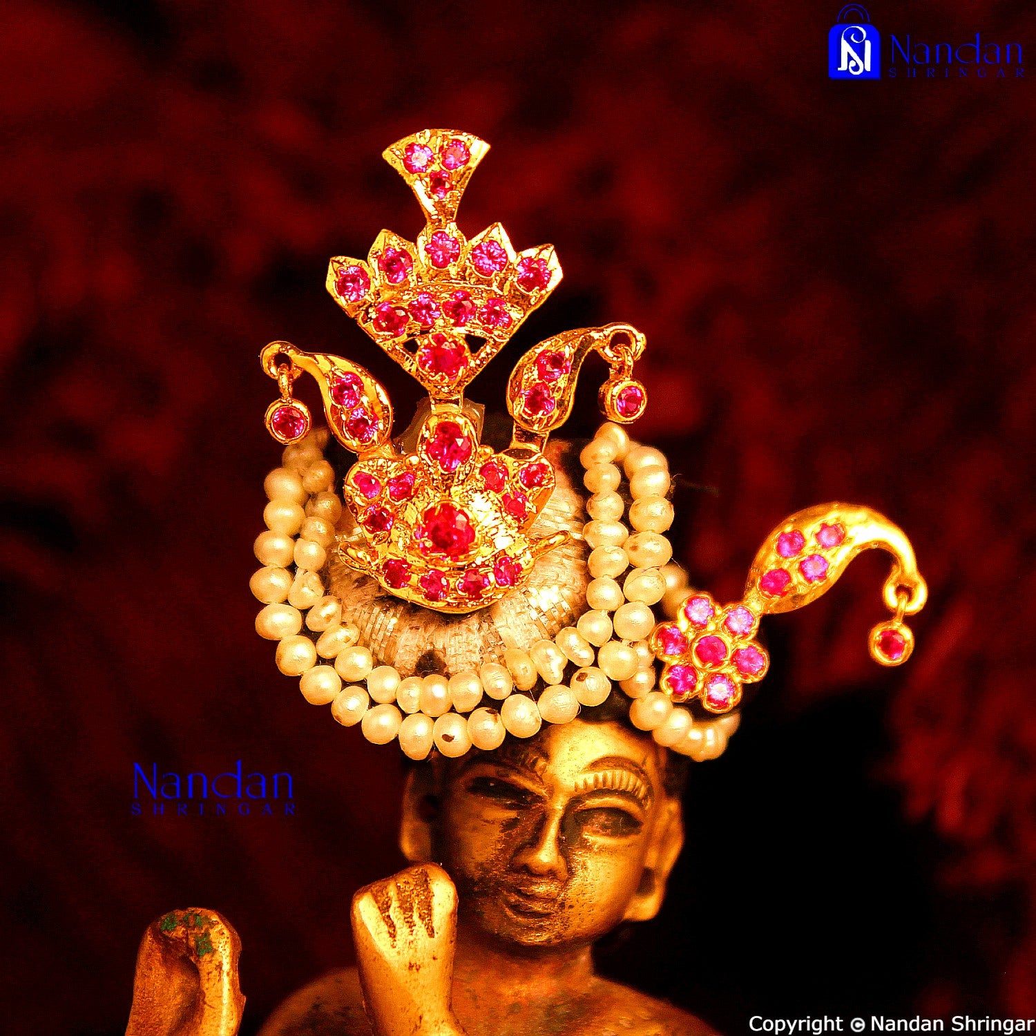 Tipara Folding Silver - Manek (4 In 1 Shringar)