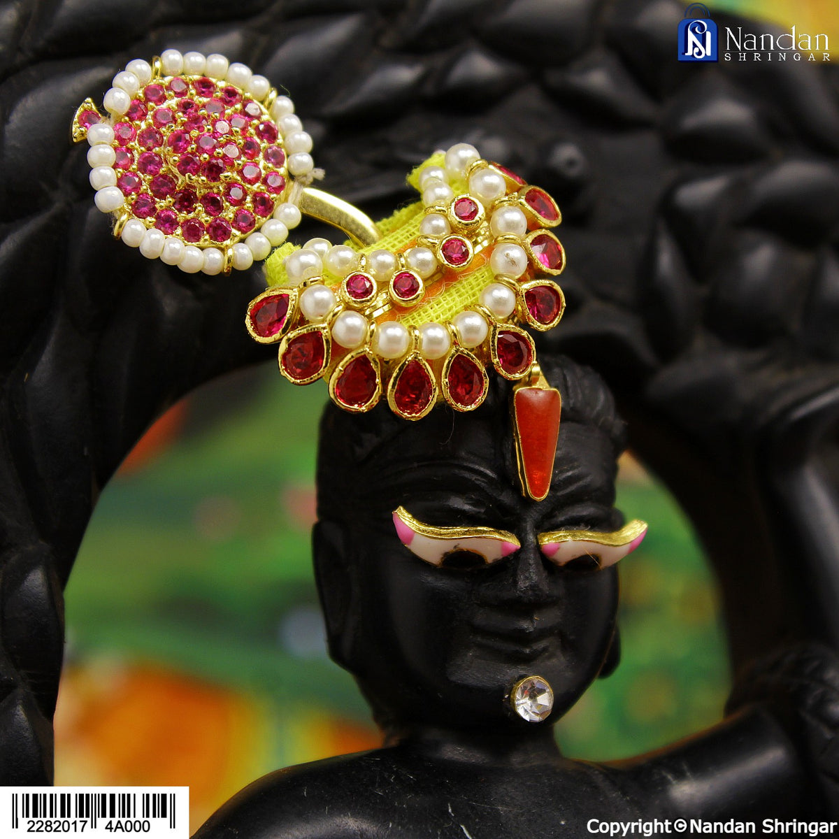 Gol Chandrika with Paag - Silver (Manek)