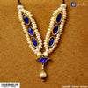 Real Pearl Neelam Haar - Silver
