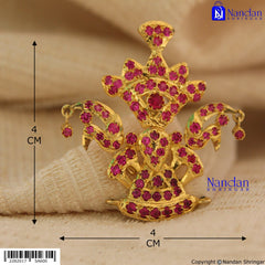 Tipara Folding Silver - Manek (4 In 1 Shringar)