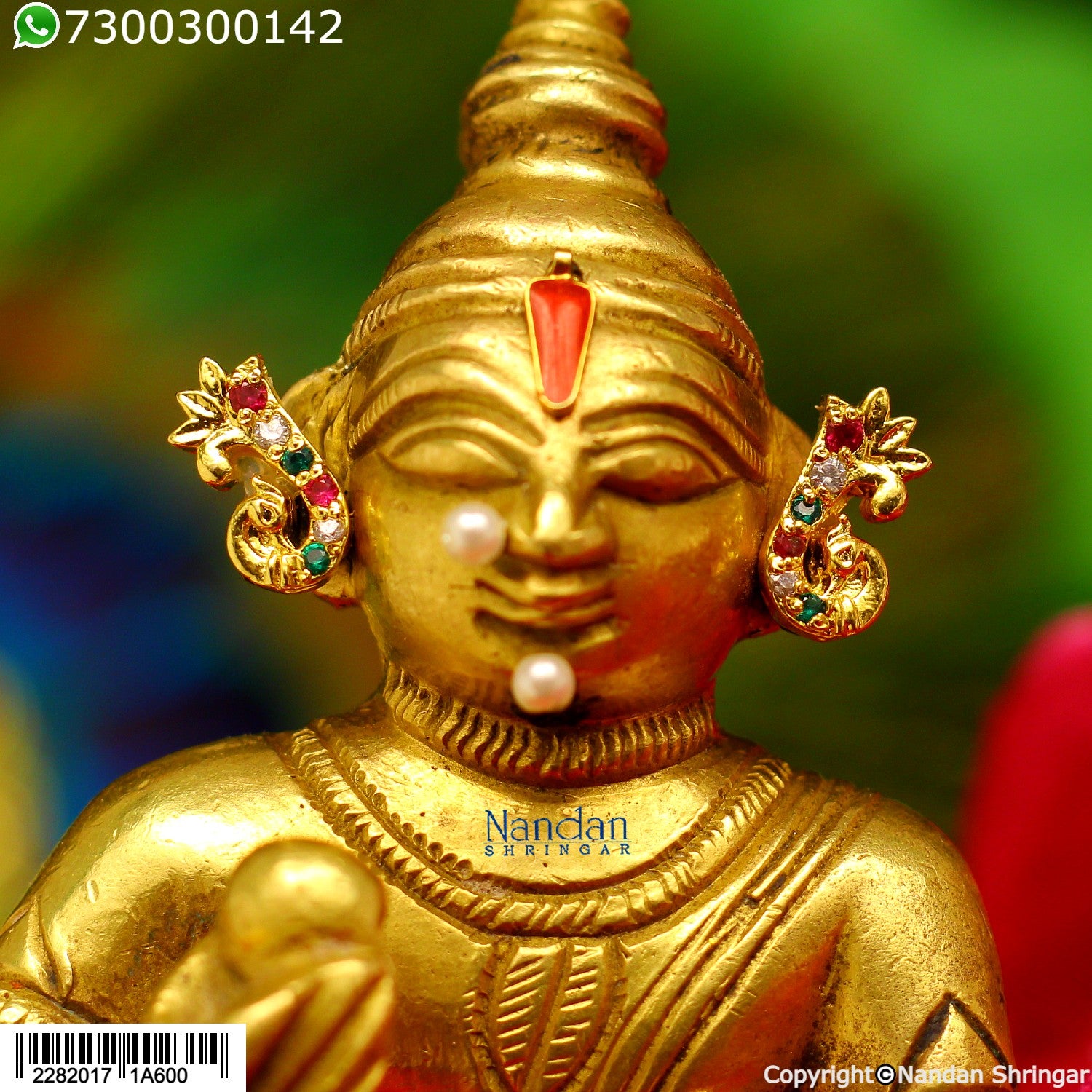 MayuraKrit Kundal - Silver (Milma)