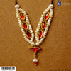 Real Pearl Manek Haar - Silver