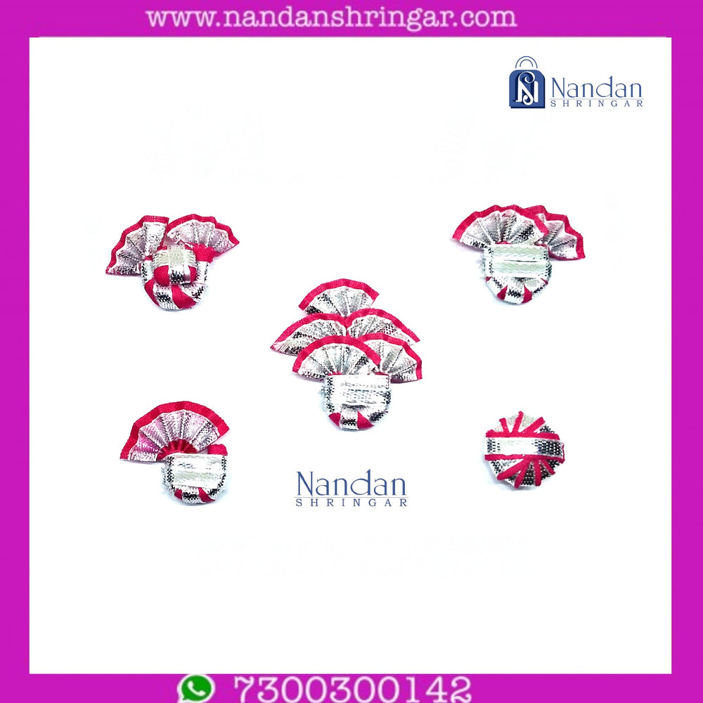 Silver Zari Paag Set - Patangi (Pack of 5) - nandanshringar