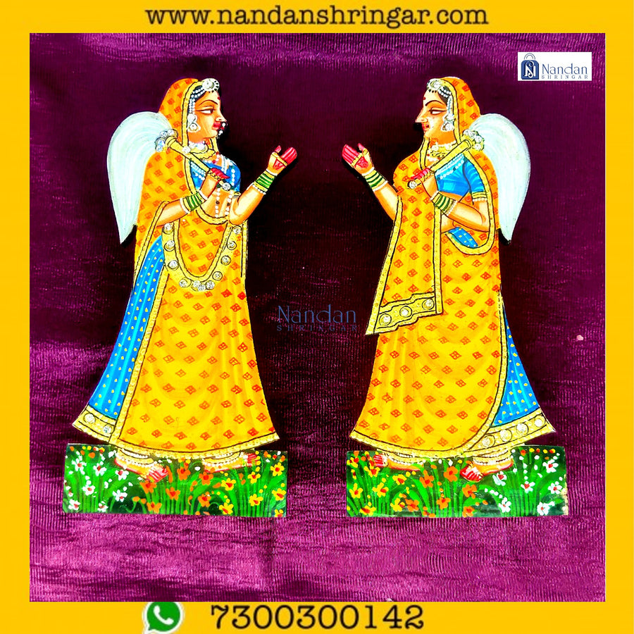 Gopi Chanwar Pair - Yellow (Pila)