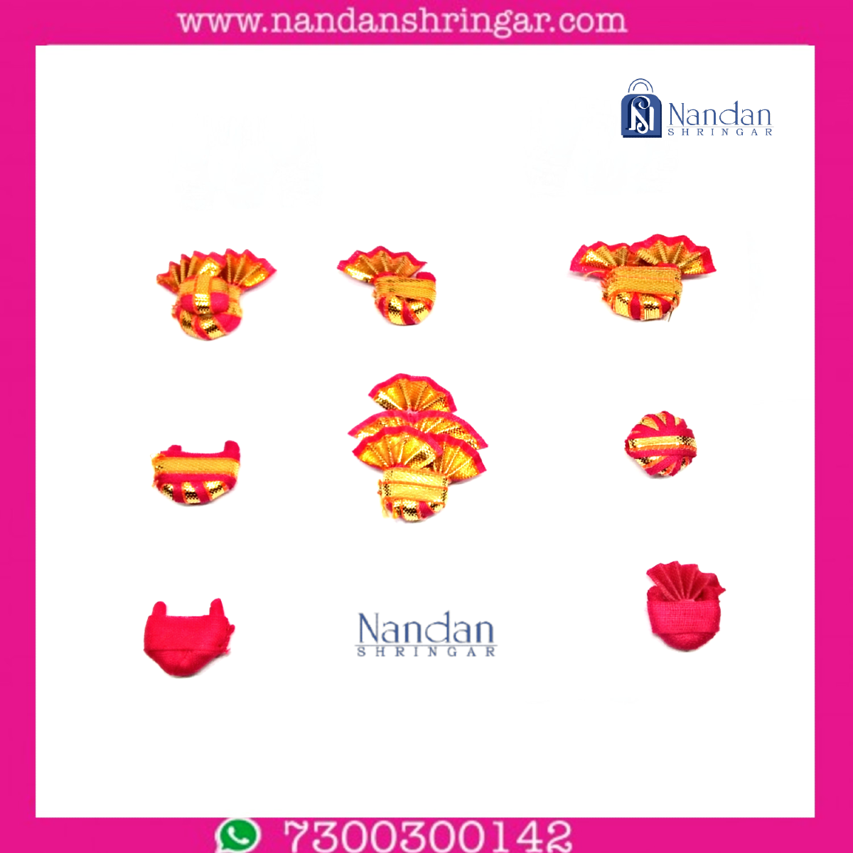Paag Set Large - Magenta (Pack of 8) - nandanshringar