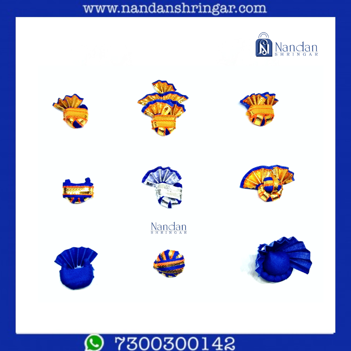 Paag Set Small - Blue (Pack of 9) - nandanshringar
