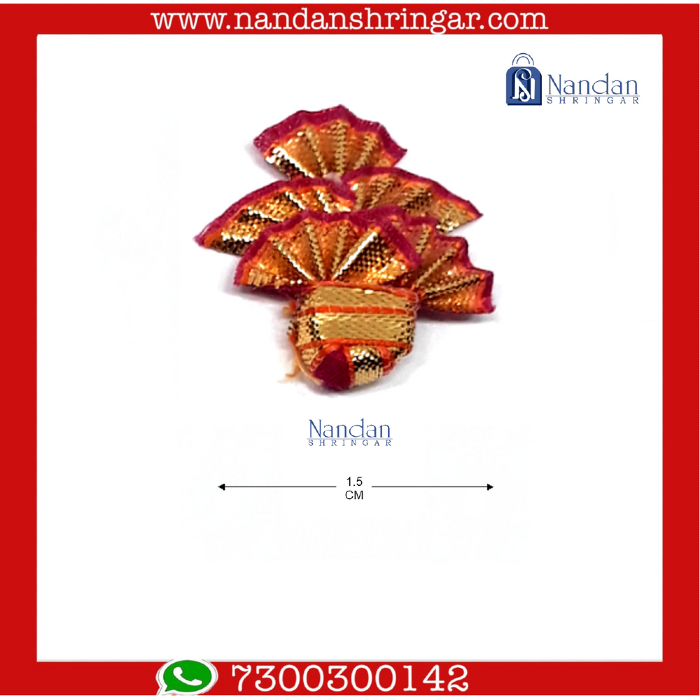 Utsav Zari Paag -  Small - Various Colors (Pack of 10) - nandanshringar