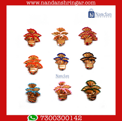 Utsav Zari Paag -  Small - Various Colors (Pack of 10) - nandanshringar