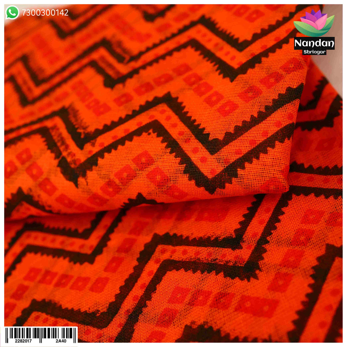 Lehariya Vastra - Orange